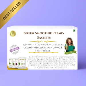 Kedars Product Green Smoothie Premix Sachets – Quantity 28 sachets